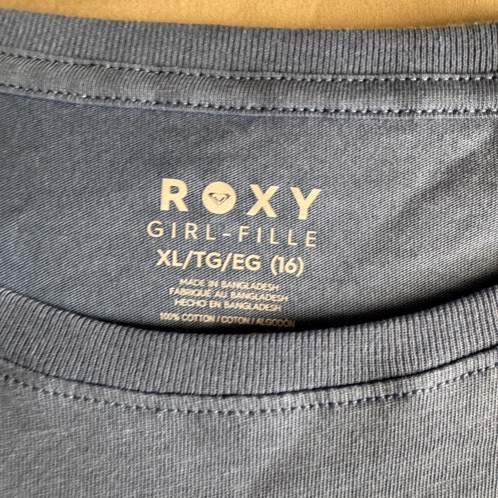 Roxy Sunny Salty Sandy Blue Tee - Picture 5 of 7